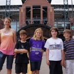 Alex and a few friends went to Coors Field for Steve Spangler the Science Guy.
