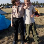Alex and friend Adam at Peaceful Valley Camporee w/ 5,000 other campers