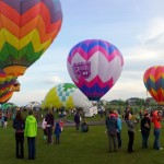 Erie Town Fair annual balloon launch at the golf course