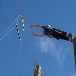Alex taking the 'Leap of Faith' at Pingree Park