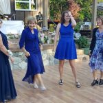 Mother, daughters and grand-daughter cutting the rug!