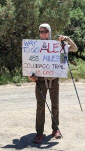 Alex finishes the Colorado Trail - 485 miles