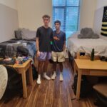 Eric and Veer moving into their dorm at CU