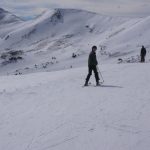 Family skiing at Loveland