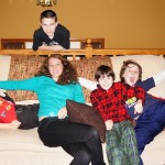 Hanging out with the Kansas cousins, Christmas 2012