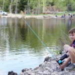 Eric fishing on a Scout campout
