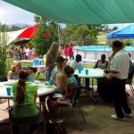Baptisms in the backyard pool