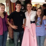 Janaye with her Boardwell buddies after her "Grease" performance