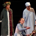 Janaye sings to Tiny Tim in Scrooge