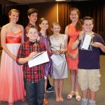 Janaye and her buds at the Peanut Butter Players 'Academy Awards'