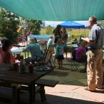 Annual Life Song Church backyard baptism
