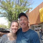 Stopping to have lunch with Janaye on the way back from the mountains