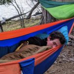 Alex in his hammock