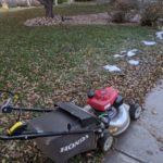 I don't think I've ever mowed over snow, till now!