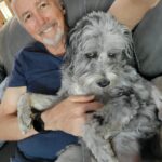 Dan and Bravo chillin' on the couch