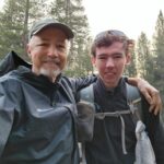 Saying my goodbyes as Alex sets off on the John Muir Trail - 211 miles.