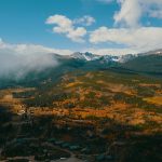 Aerial shot of Pingree Park