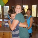 October - Eric's 12th birthday celebration & hugs