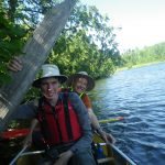 Me and Alex canoeing in the boundary waters, Minnesota.