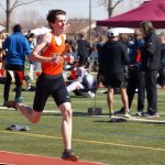 Alex running a leg of the 4 x 800 relay