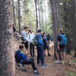 On a hike at the annual Pingree Park outing with Eric's School