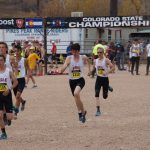 Alex and team warming up before the Cross Country State Championships